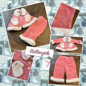Pink Snow Princess Outfit - Baby 6-9 mths